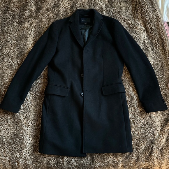 Like new Banana Republic Men’s size S 3/4 length car coat black - Picture 1 of 6